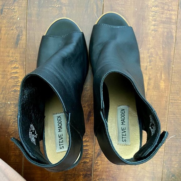 Steven Madden Peep-Toe Booties - Picture 1 of 3